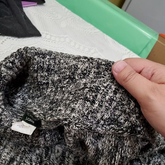 J.Crew Merino Wool Blend Marled Shawl Collar Cardigan XS - Picture 6 of 9